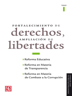 cover image of Fortalecimiento de derechos, ampliación de libertades, I
